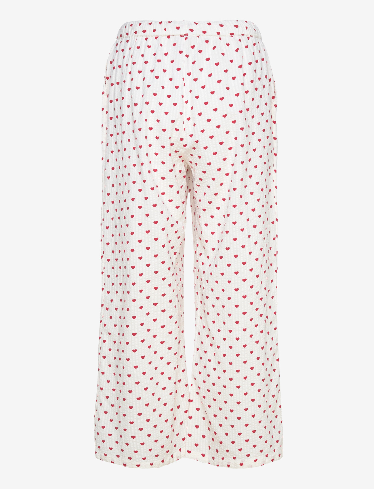Lindex - Trousers pyjama seersucker - julepyjamas - red - 1