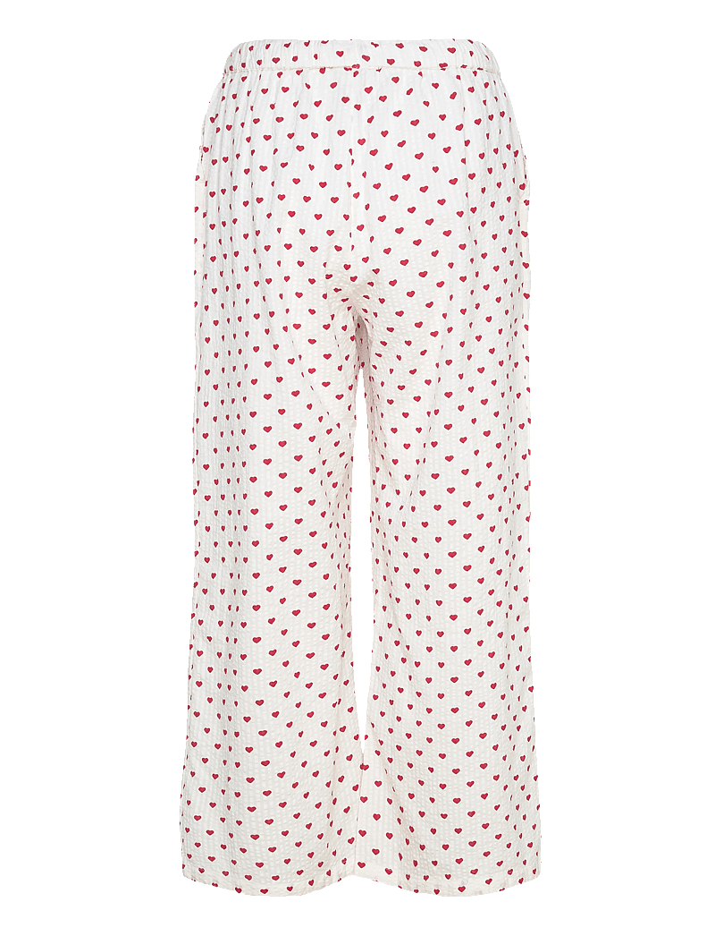 Lindex - Trousers pyjama seersucker - julpyjamas - red - 1
