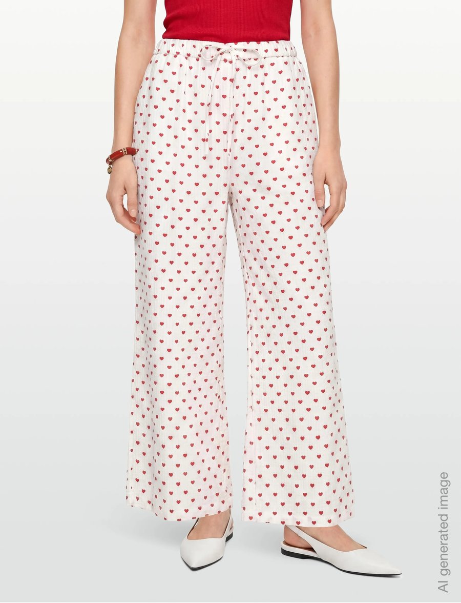 Lindex - Pyjama trousers in seersucker - pidžaamapüksid - red - 3