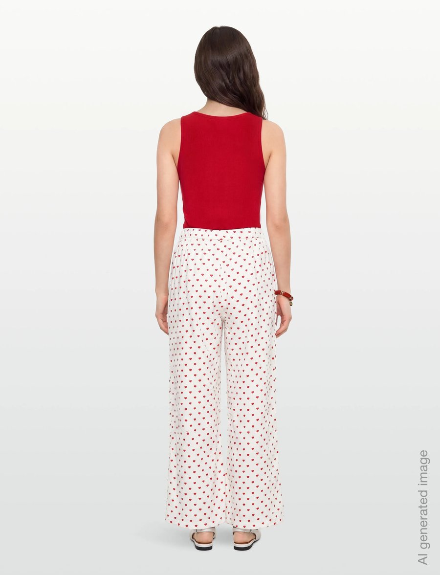 Lindex - Pyjama trousers in seersucker - pidžaamapüksid - red - 4