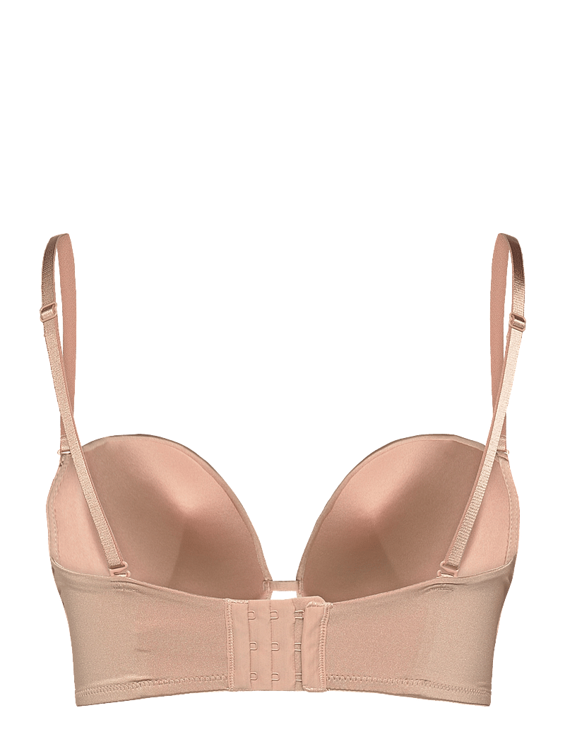 Lindex - Bra Deep Plunge strapless mic - push up bhs - beige - 2