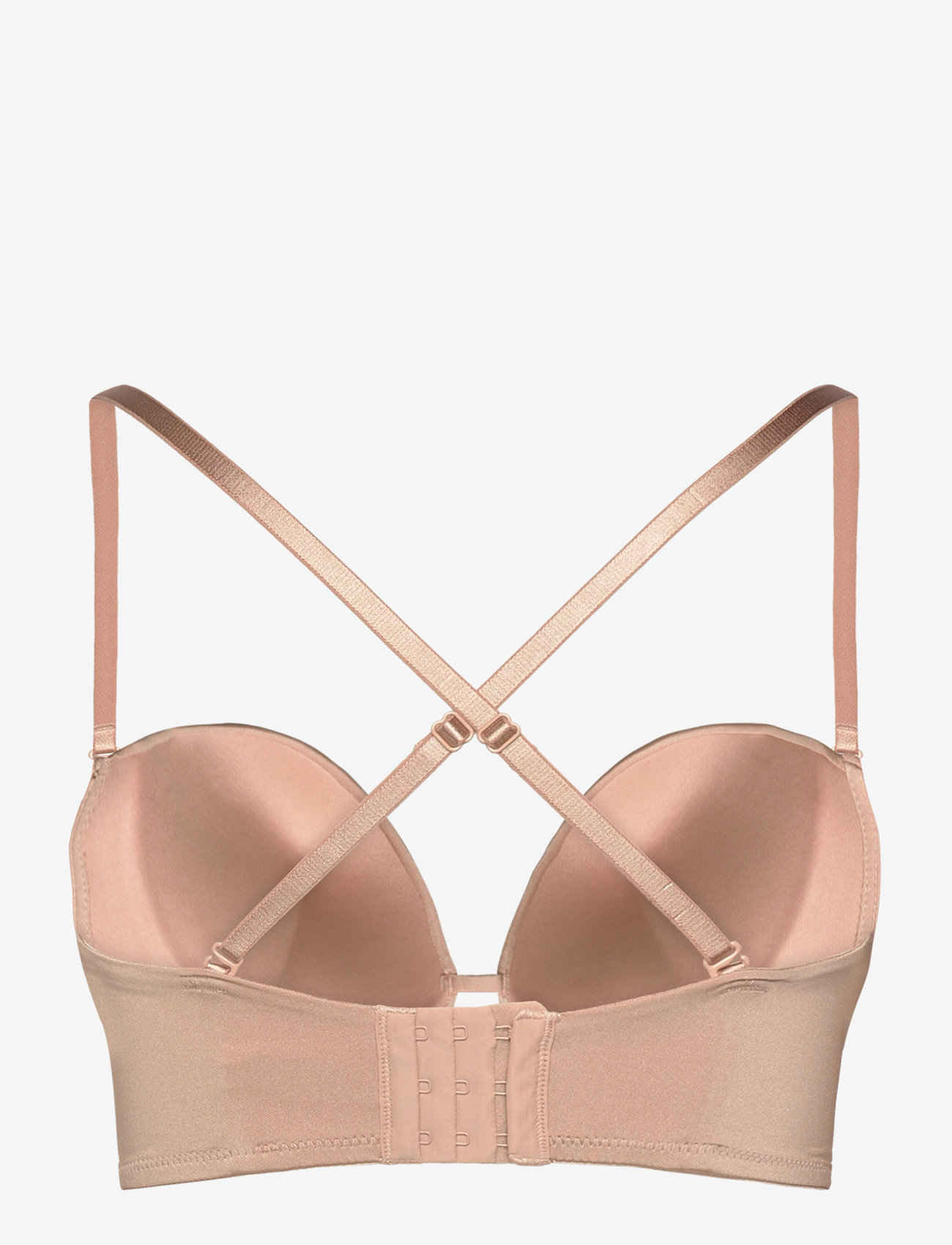 Lindex - Bra Deep Plunge strapless mic - push up bhs - beige - 3