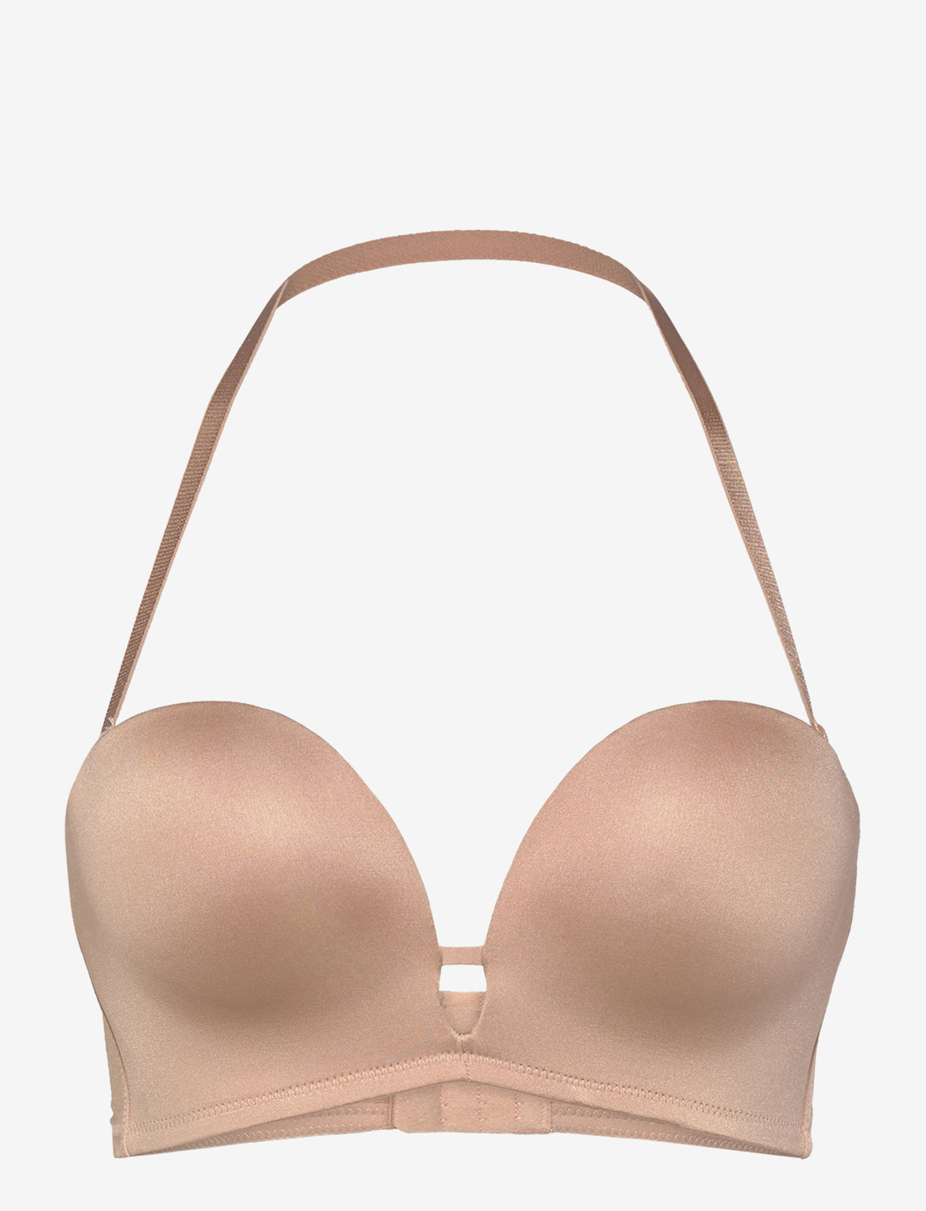 Lindex - Bra Deep Plunge strapless mic - push up bhs - beige - 4