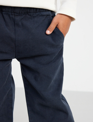 Lindex - Trousers Wide chinos - mažiausios kainos - dark navy - 5