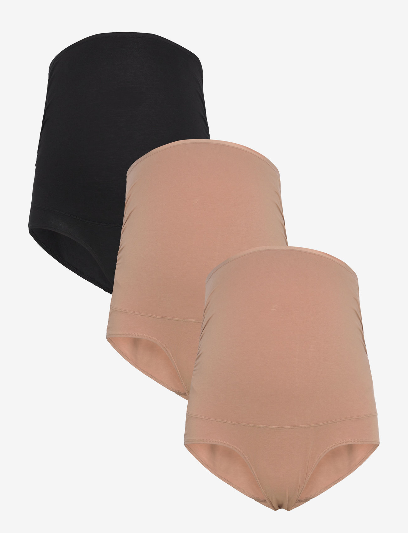 Lindex - Maternity briefs 3 p cotton - undertøj - beige - 0