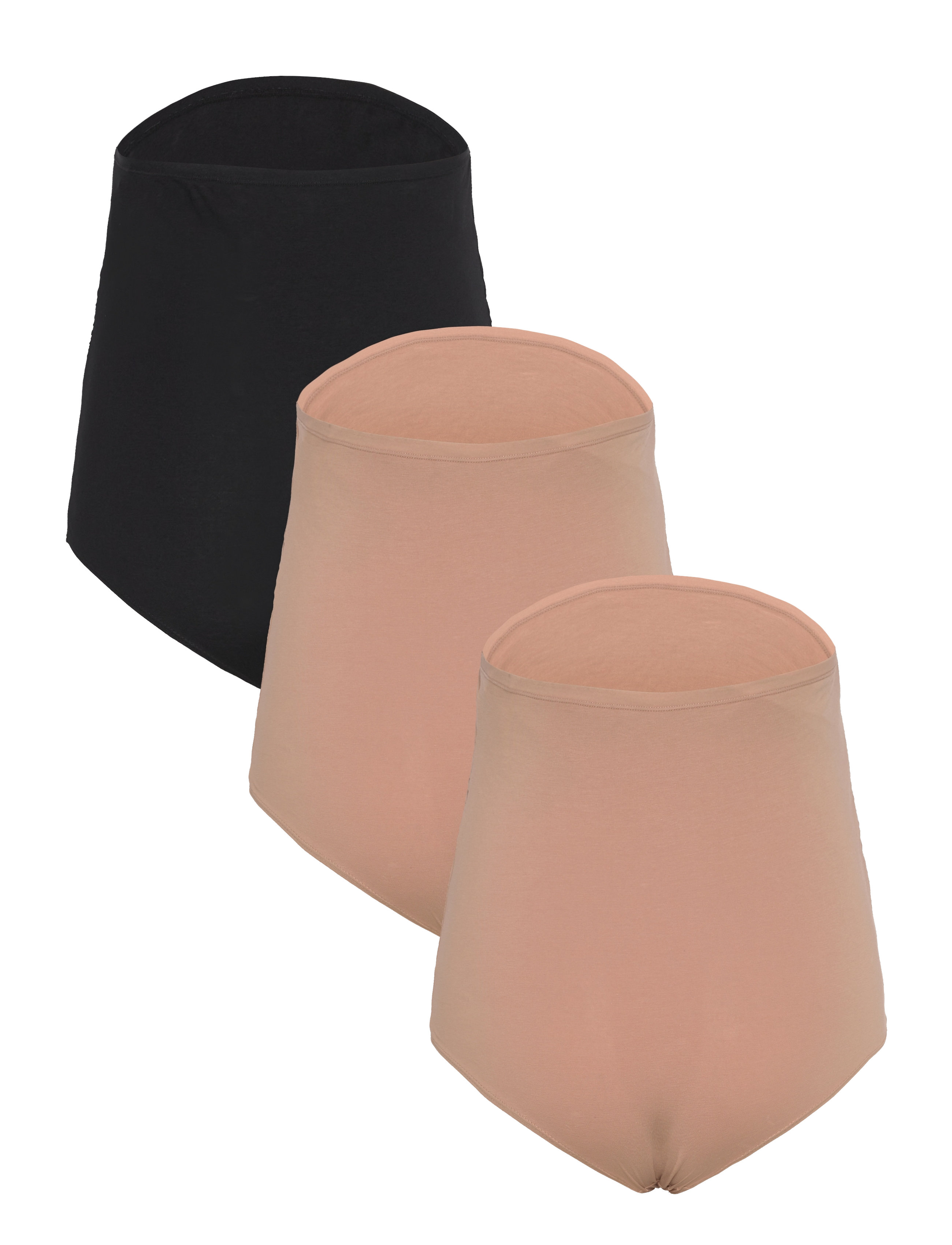 Lindex - Maternity briefs 3 p cotton - laveste priser - beige - 1