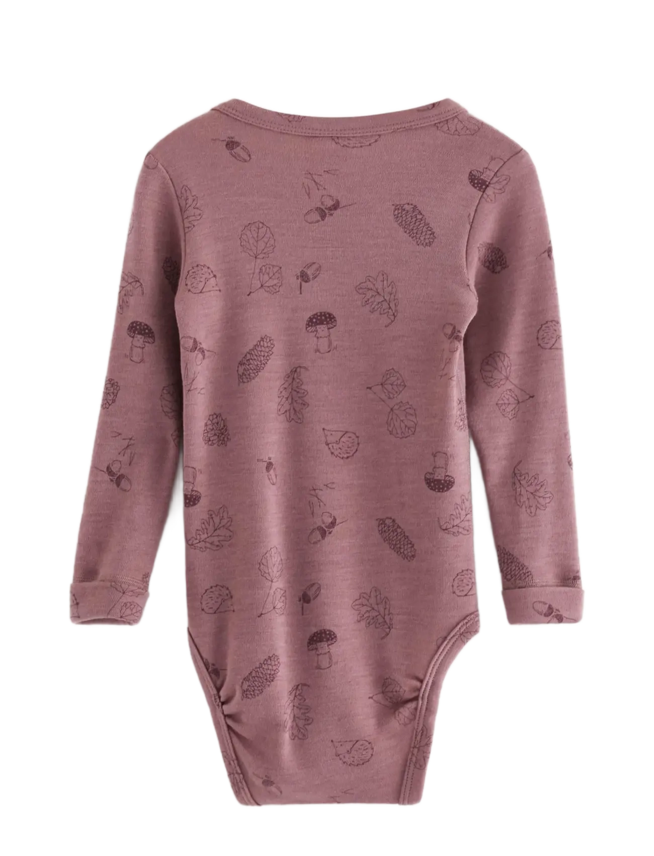 Lindex - Body in merino wool - langärmelige bodys - dusty pink - 1