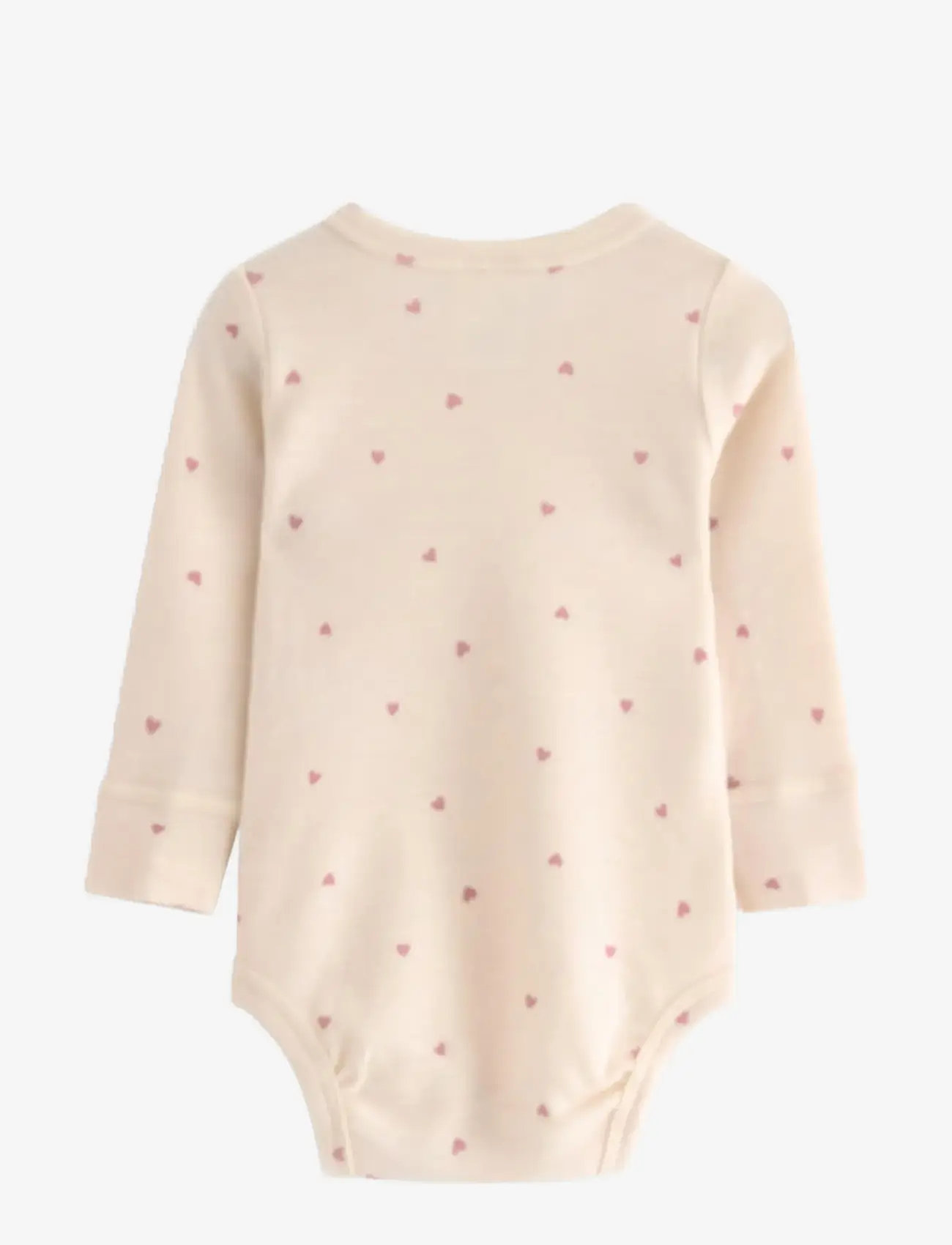 Lindex - Body in merino wool - langärmelige bodys - light beige - 1