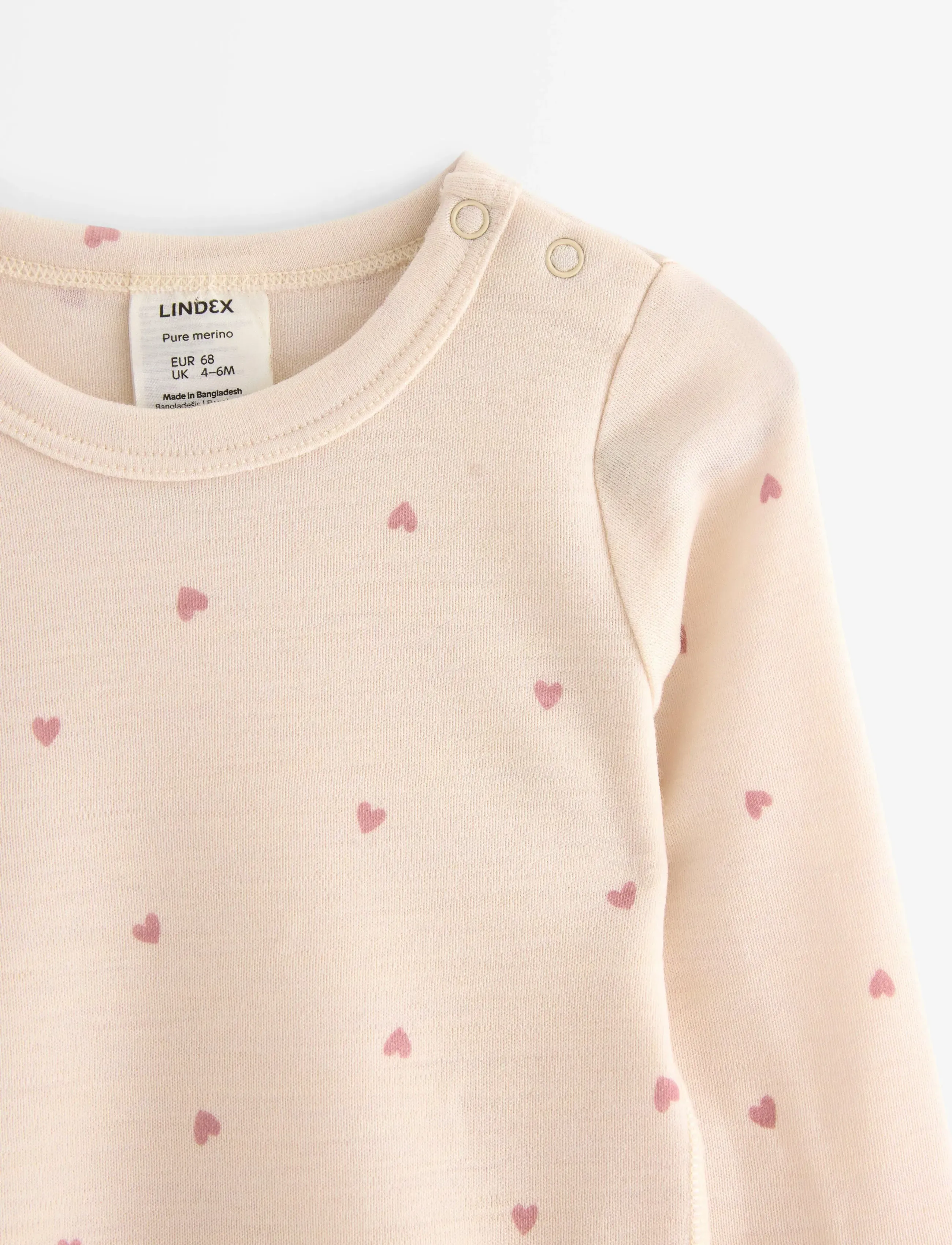Lindex - Body in merino wool - langærmede bodyer - light beige - 2