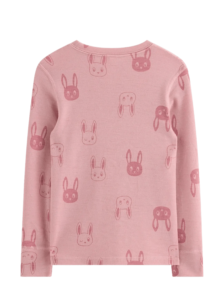 Lindex - Long sleeve top in merino wool - langärmelig - dusty pink - 2