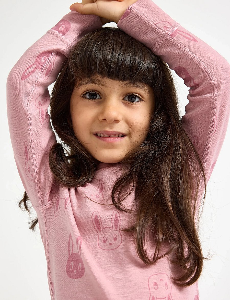 Lindex - Long sleeve top in merino wool - langärmelig - dusty pink - 4