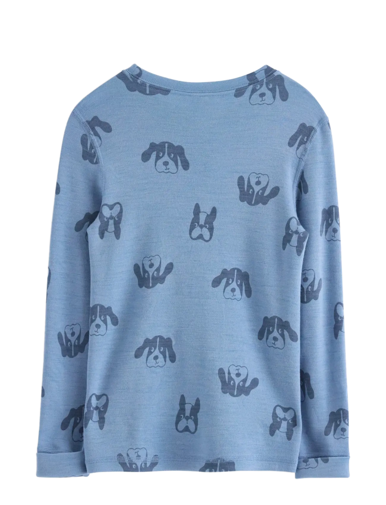 Lindex - Long sleeve top in merino wool - langärmelig - lt dusty blue - 1