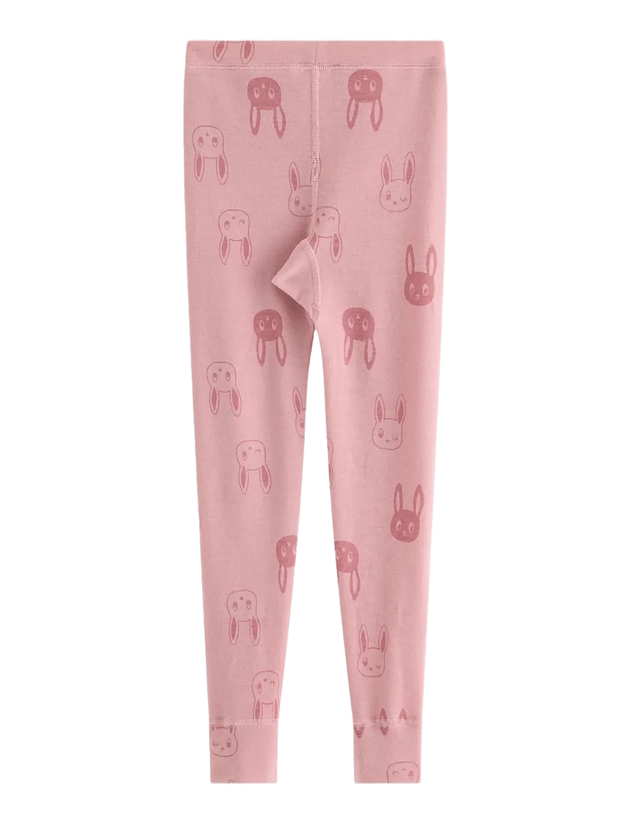 Lindex - Leggings in merino wool - base layer baby - dusty pink - 2