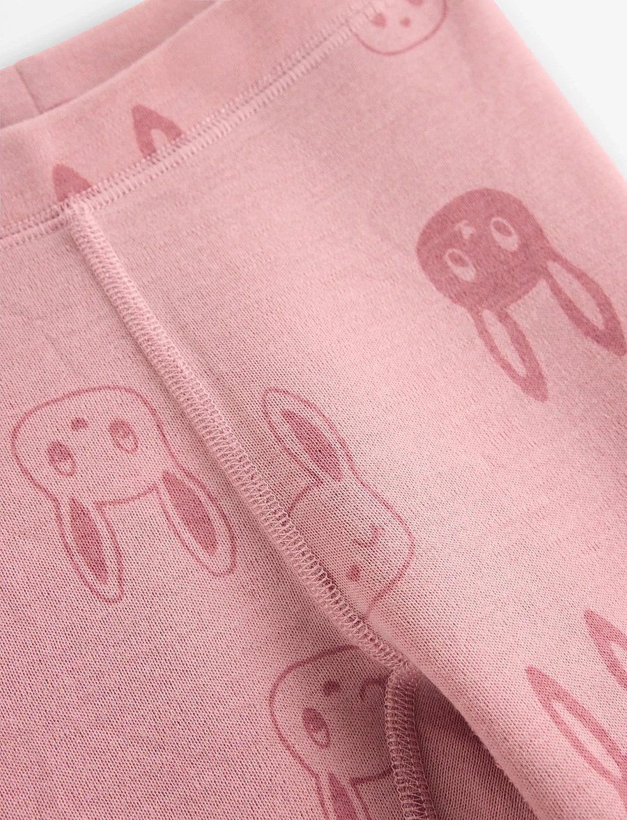 Lindex - Leggings in merino wool - base layer baby - dusty pink - 5
