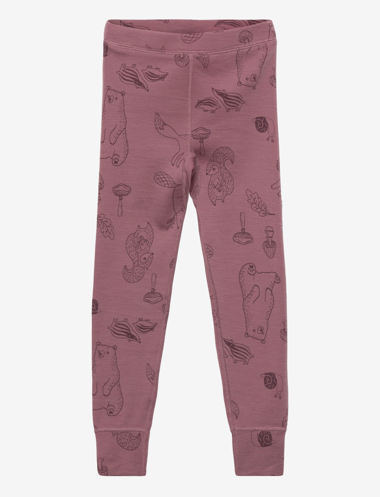 Lindex - Longjohns merino wool aop - funkionsunterwäsche - hosen - dusty pink - 0