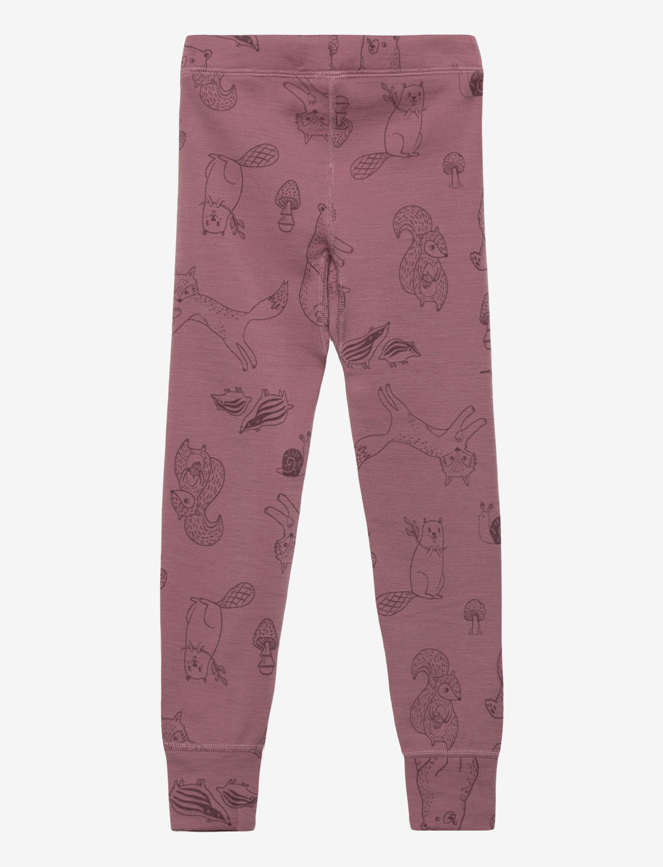 Lindex - Longjohns merino wool aop - funkionsunterwäsche - hosen - dusty pink - 1