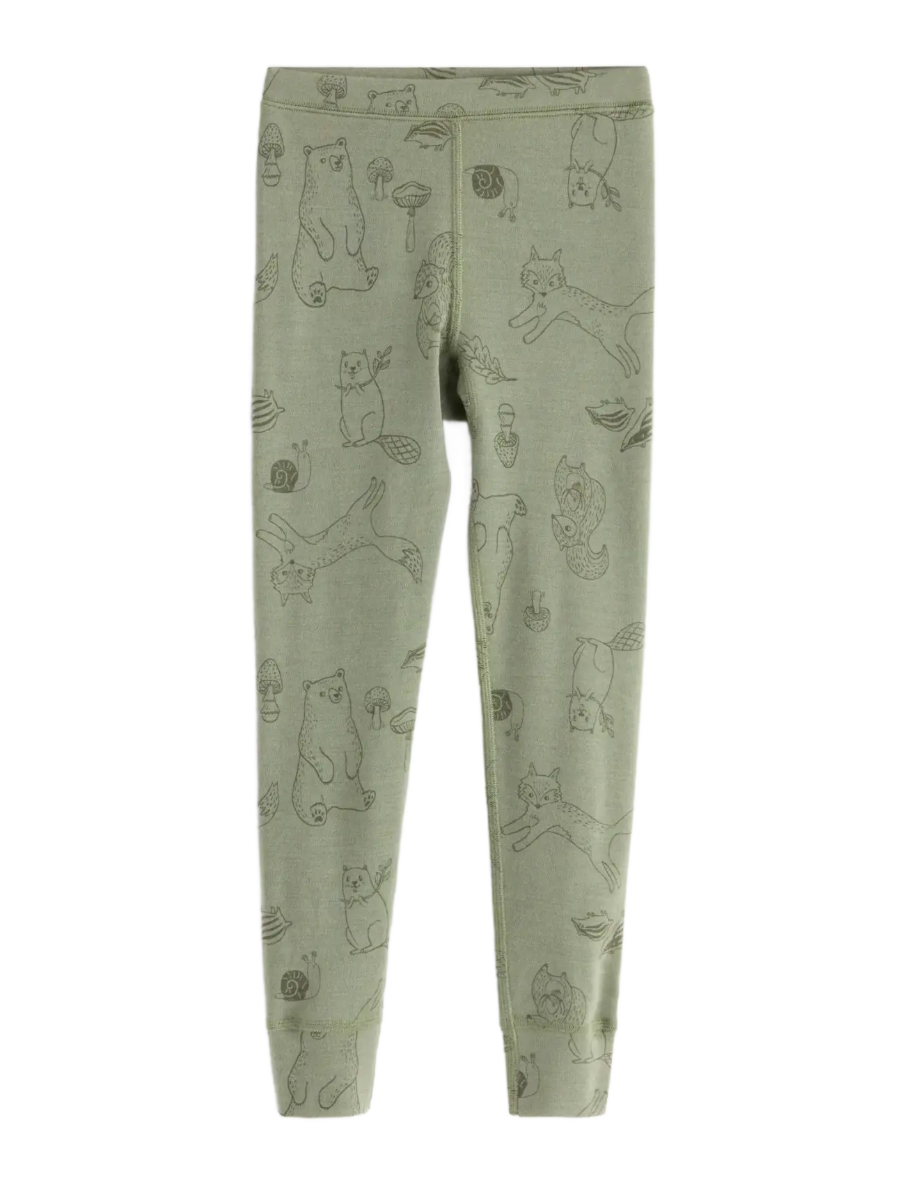 LINDEX Leggings In Merino Wolle Grün - 122/128 - Kinder