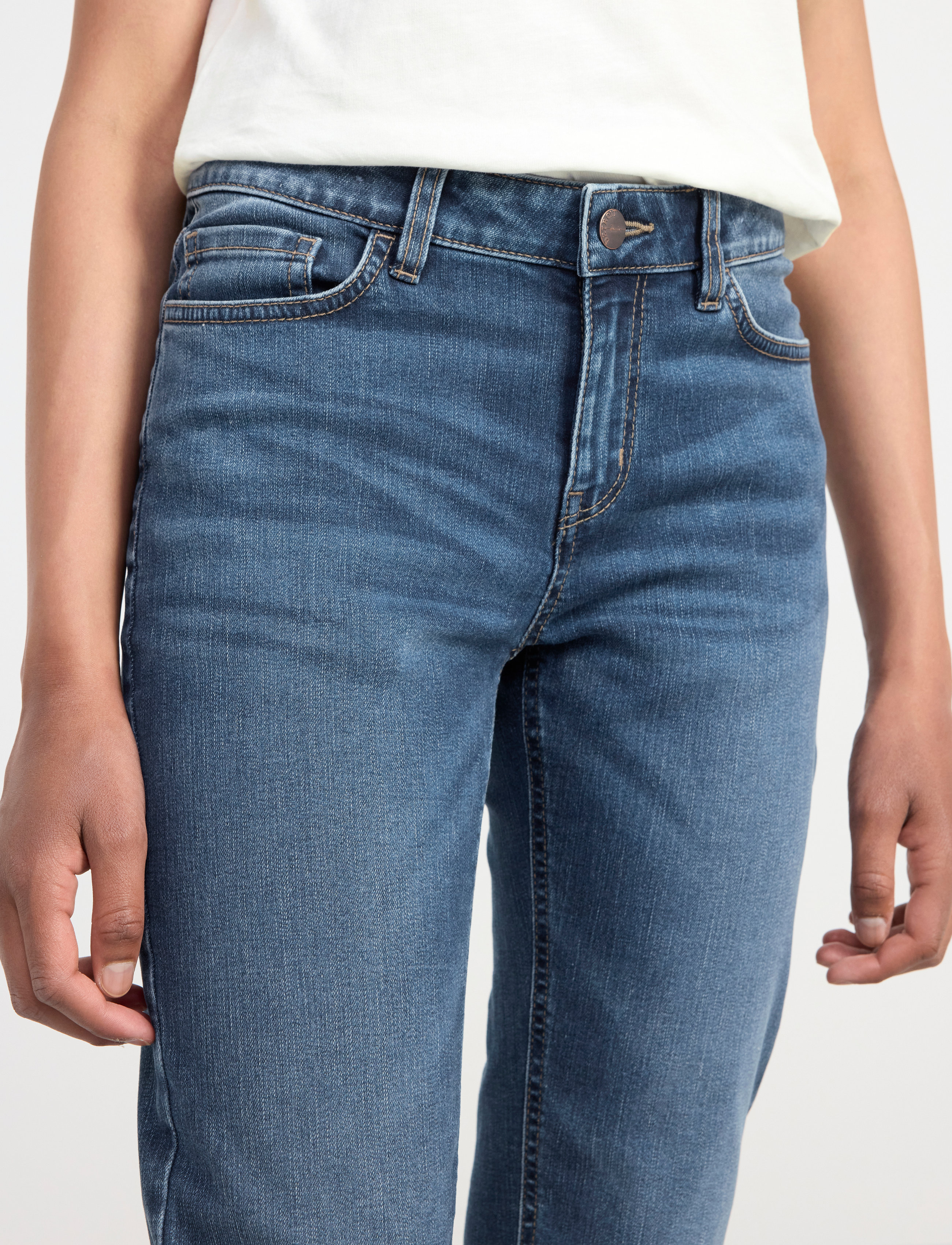Lindex - Trousers denim Freja blue - bootcut jeans - blue - 5