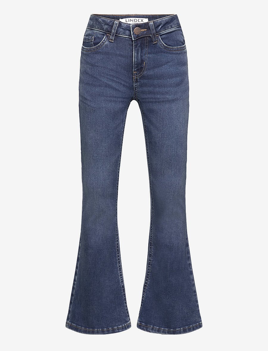 Lindex - Trousers denim Freja blue - alt laienevad teksad - denim - 1