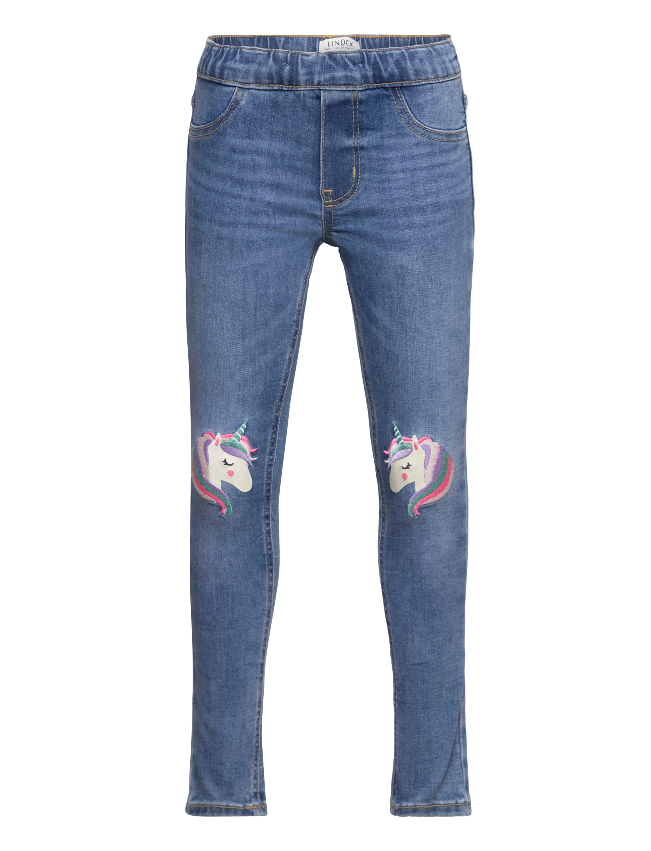 Lindex Trousers denim unicorn kneepat -  - DENIM / blue