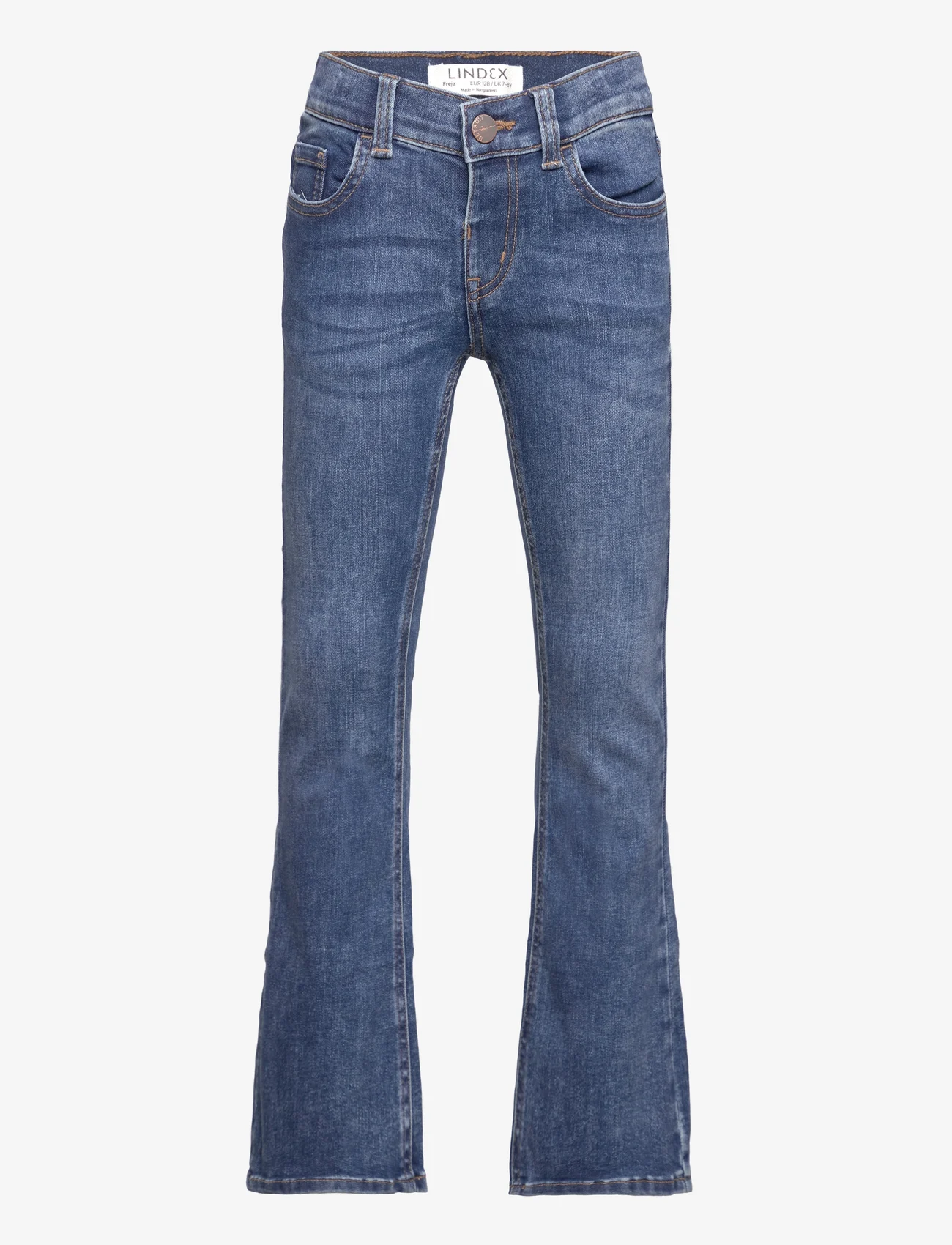 Lindex - Trousers denim flare Freja - bootcut jeans - dark denim - 0