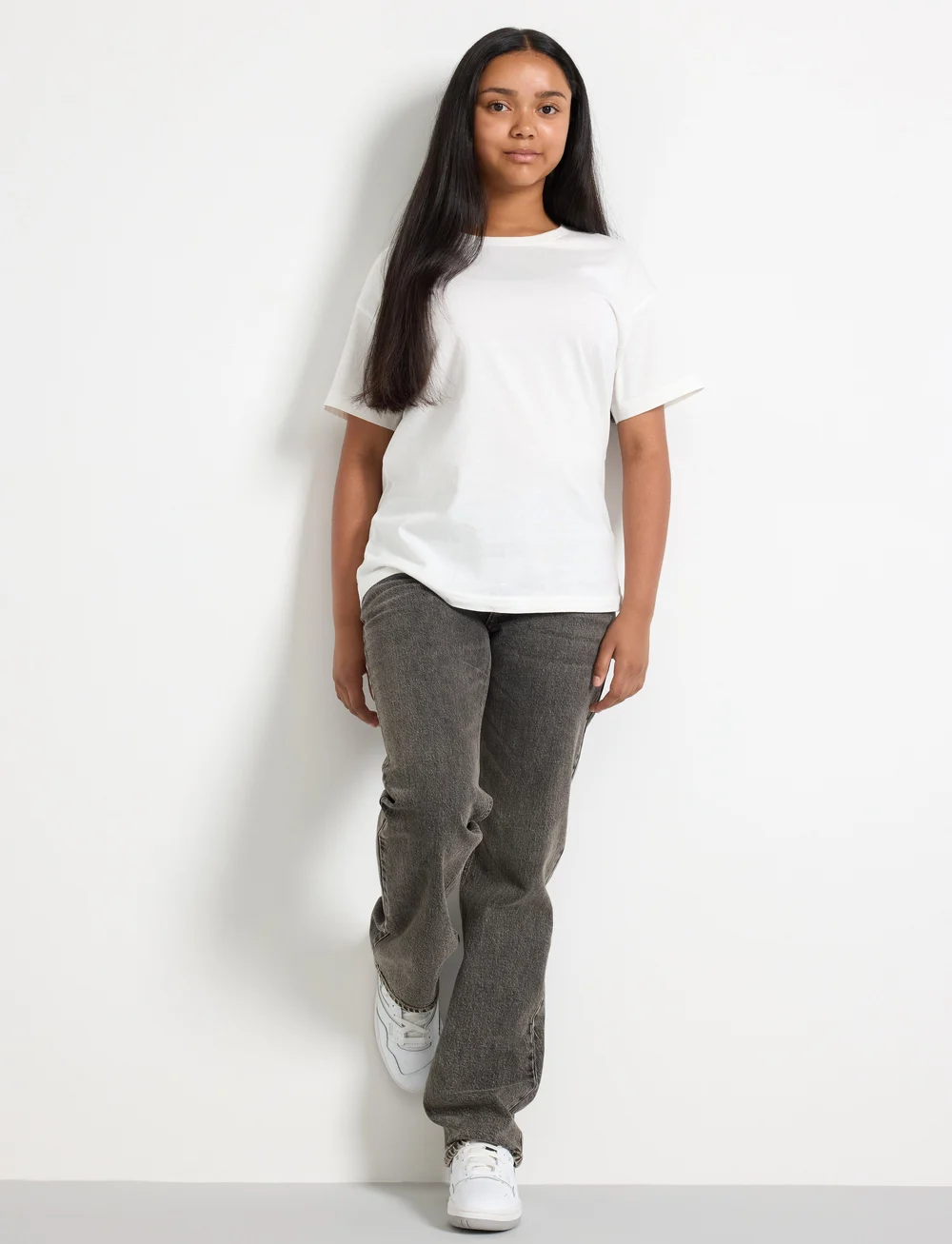 Lindex - Trousers denim Stella - regular jeans - grey - 0