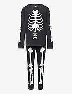 Pajama Halloween Skeleton - BLACK