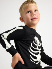 Lindex - Pajama Halloween Skeleton - sets - black - 4