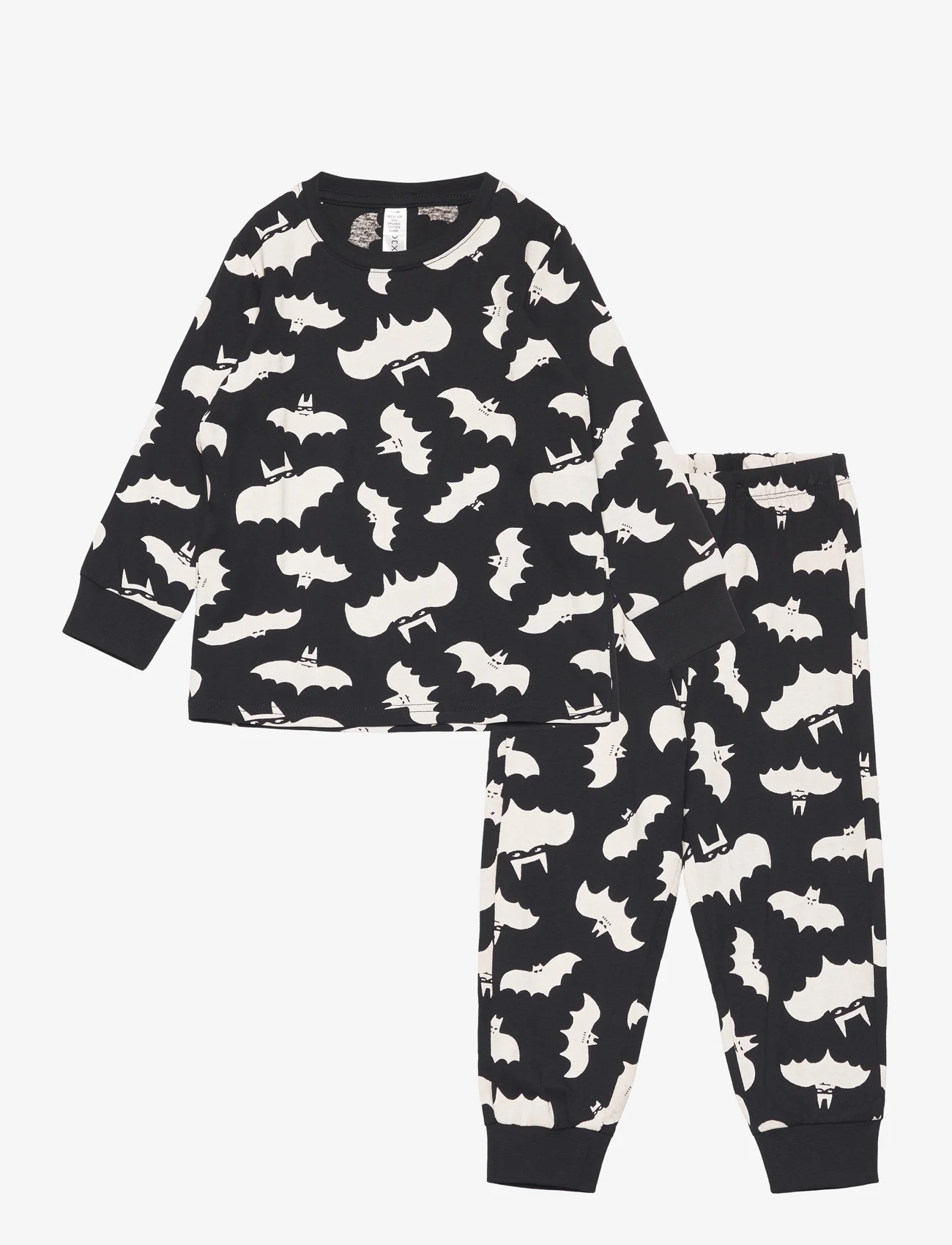 Lindex - Pajama Halloween Skeleton - pyjamassæt - light beige - 0
