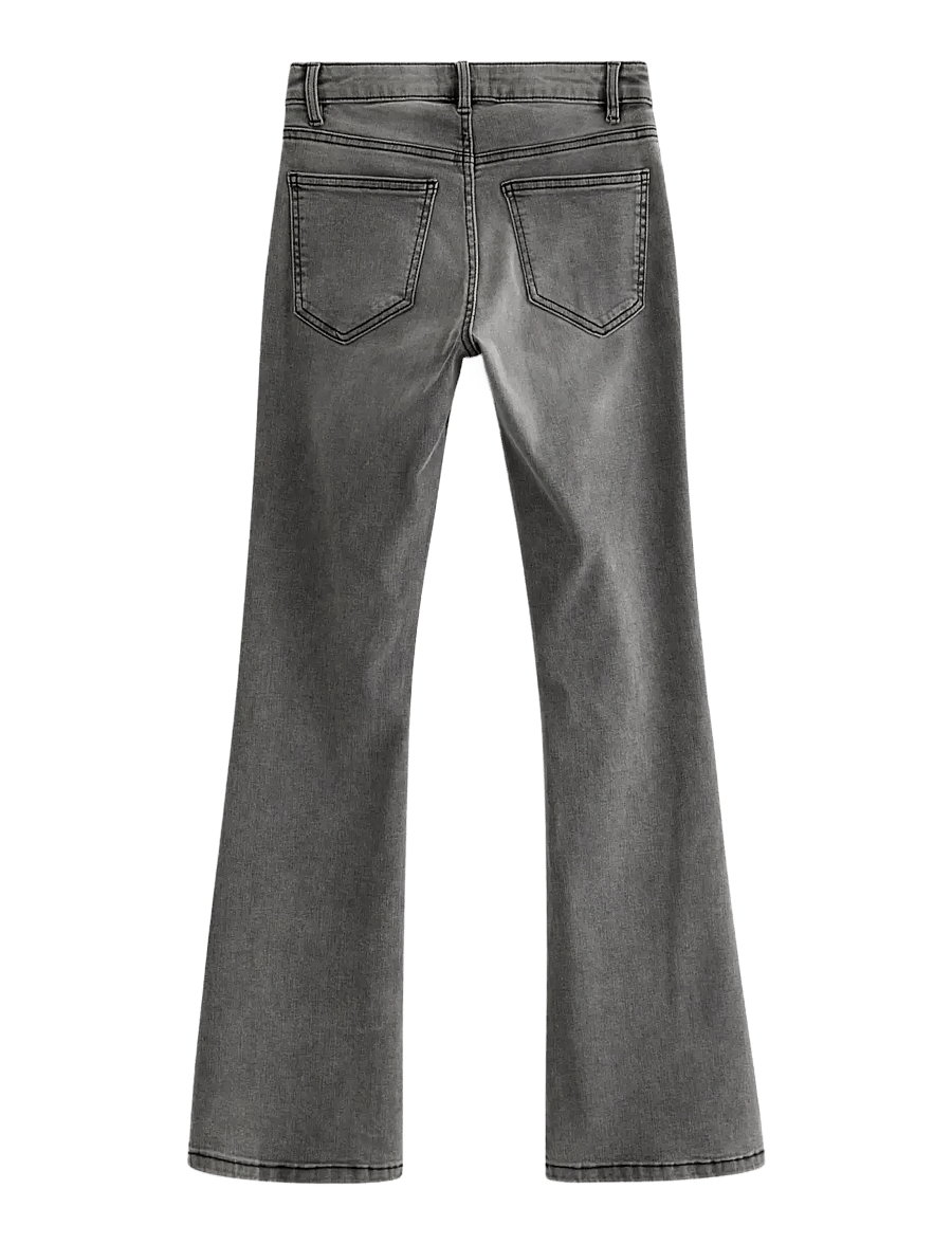 Lindex - Trousers denim Freja grey - bootcut jeans - grey - 2