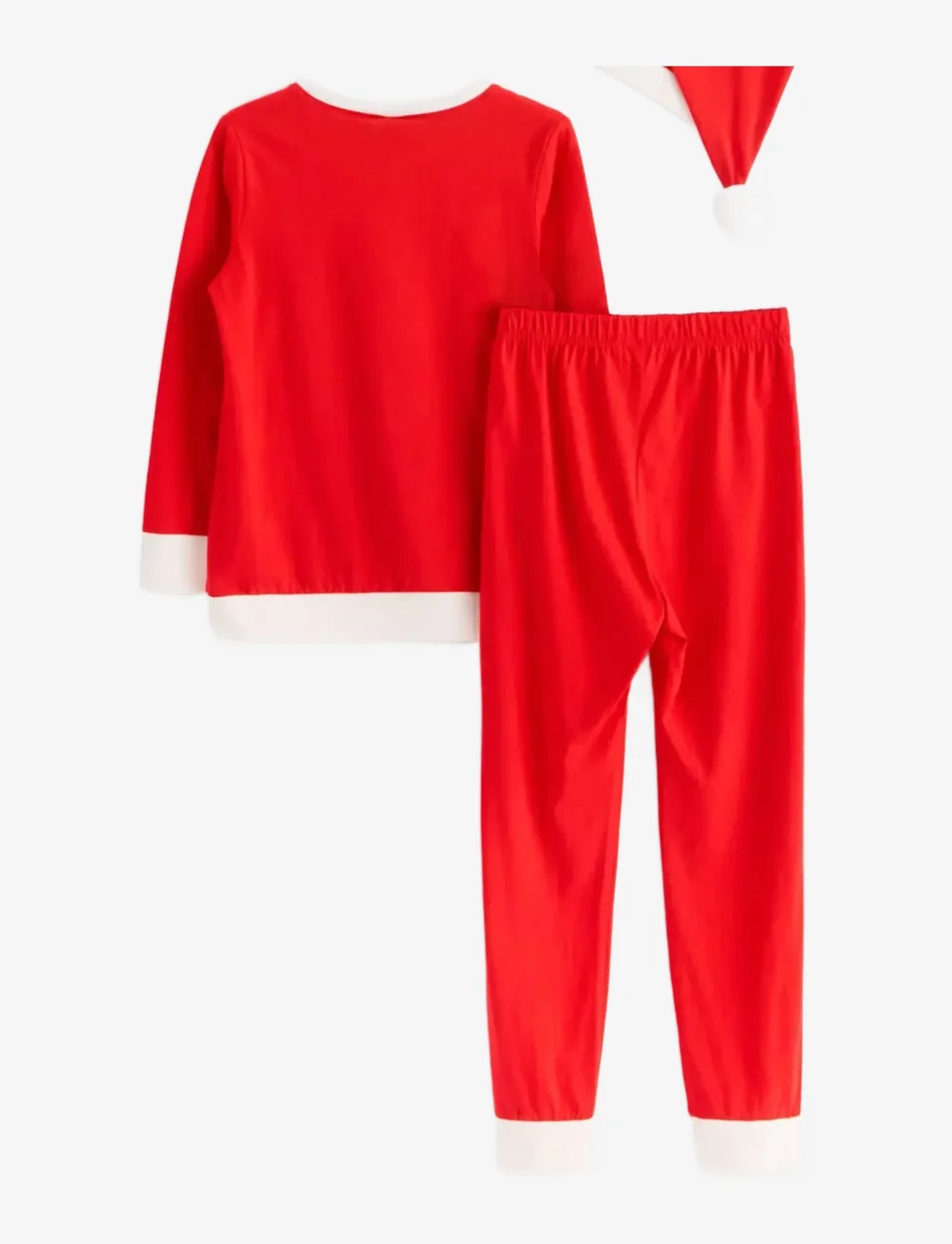 Lindex - Pajama Christmas Santa Gingerb - pyjama-sets - red - 2