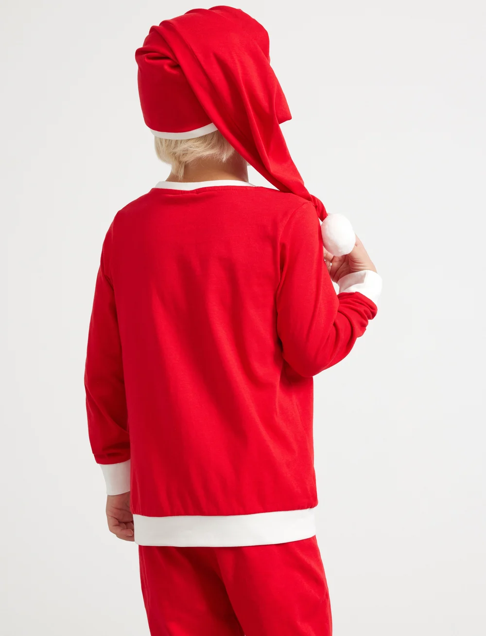 Lindex - Pajama Christmas Santa Gingerb - pyjama-sets - red - 3