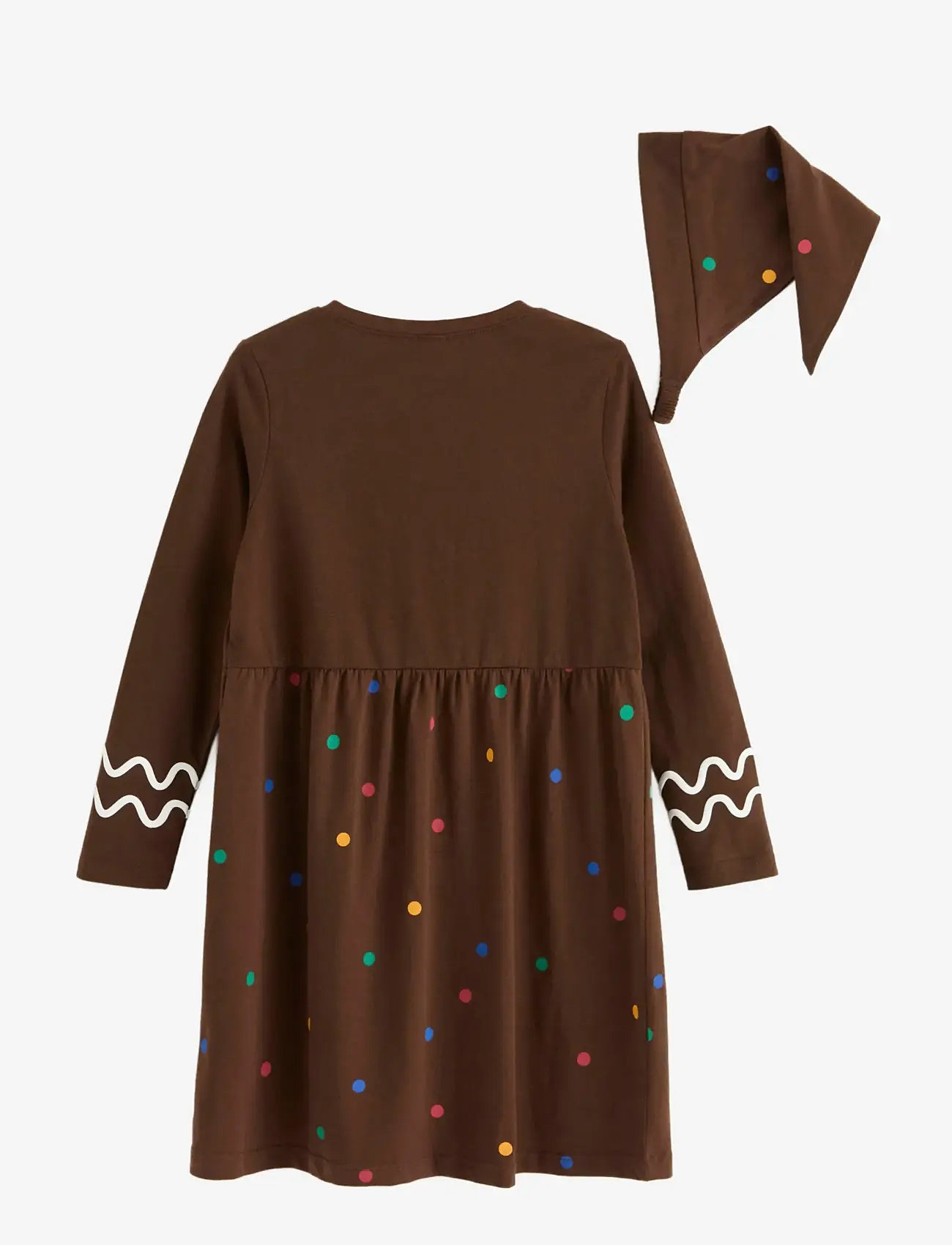 Lindex - Nightdress Christmas Santa Gin - langärmelige freizeitkleider - dk brown - 2