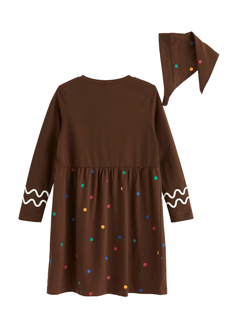 Lindex - Nightdress Christmas Santa Gin - långärmade vardagsklänningar - dk brown - 2