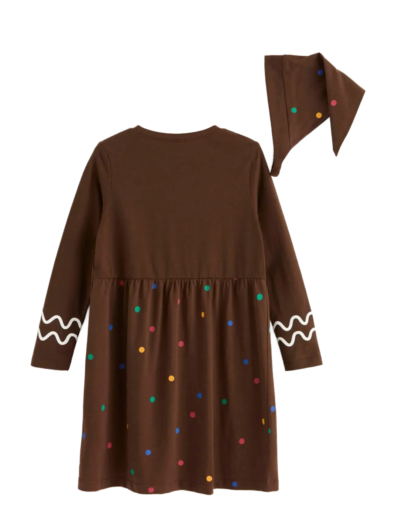 Lindex - Nightdress Christmas Santa Gin - langärmelige freizeitkleider - dk brown - 2