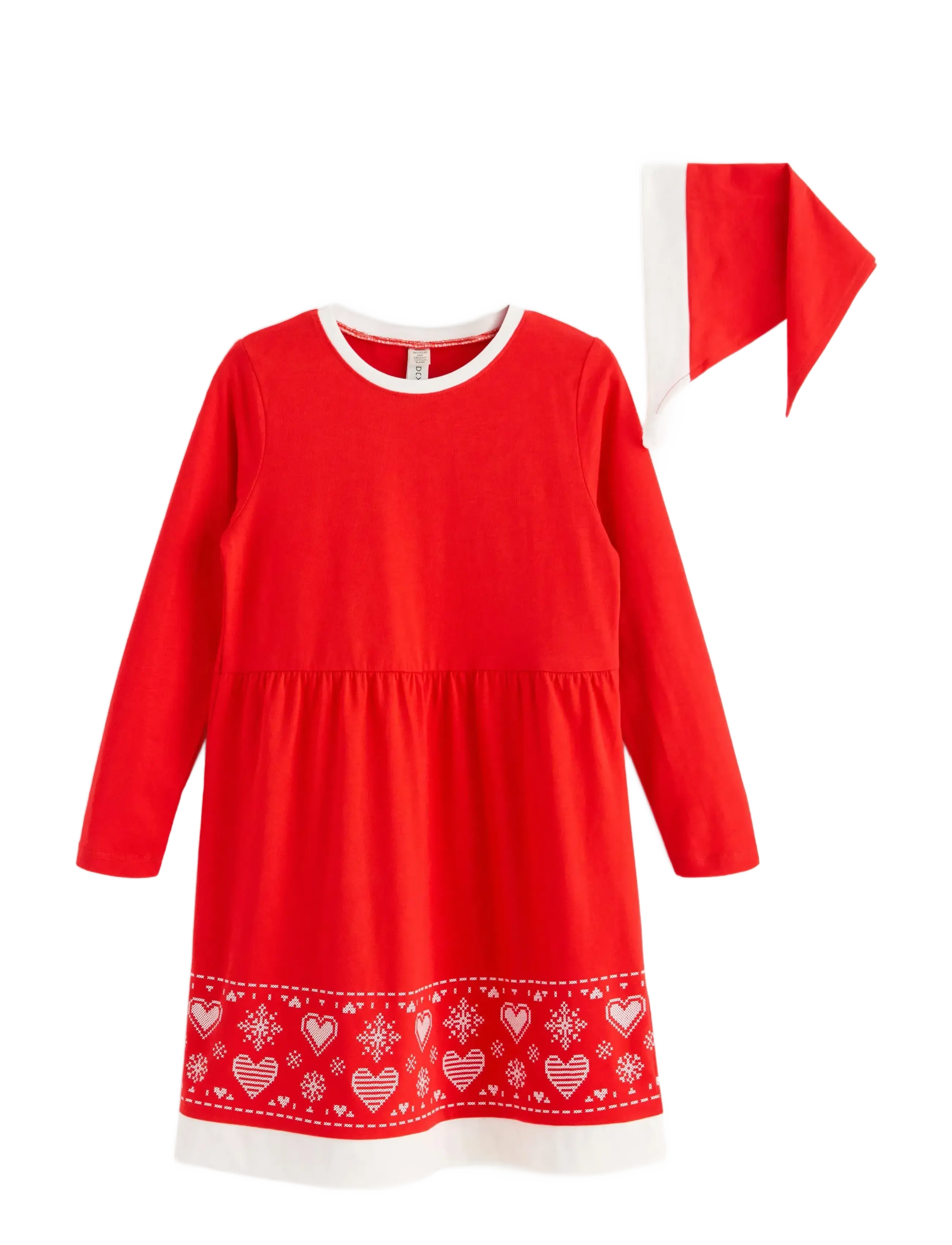 LINDEX Nachthemd Christmas Santa Gin Rot - 92 - Kinder