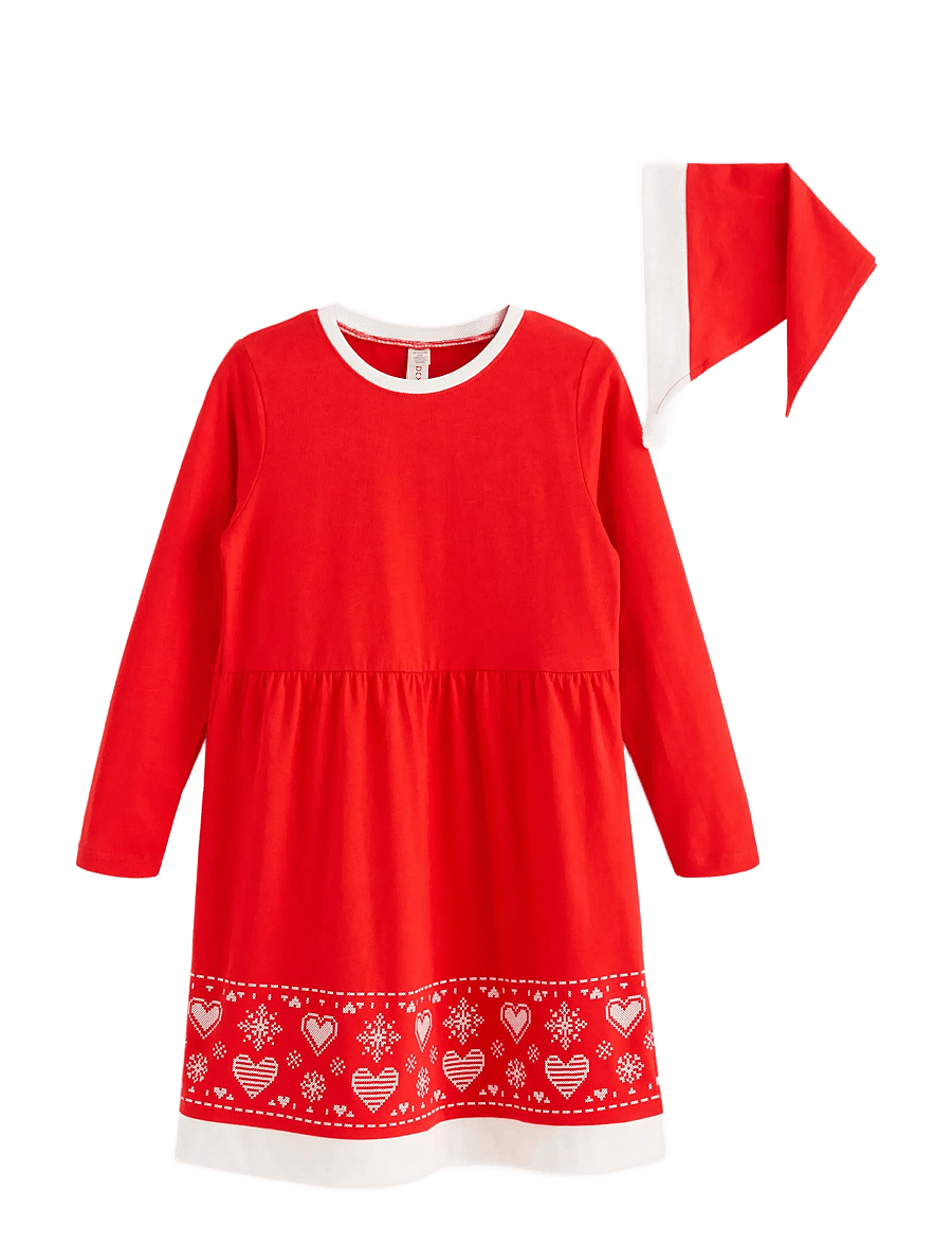 Lindex - Nightdress Christmas Santa Gin - pikkade varrukatega vabaajakleidid - red - 1