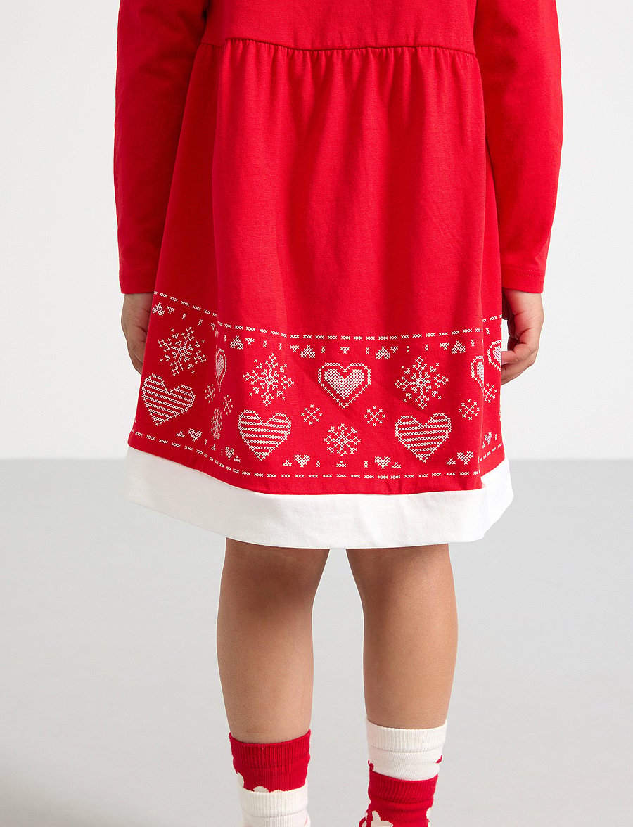 Lindex - Nightdress Christmas Santa Gin - pikkade varrukatega vabaajakleidid - red - 4