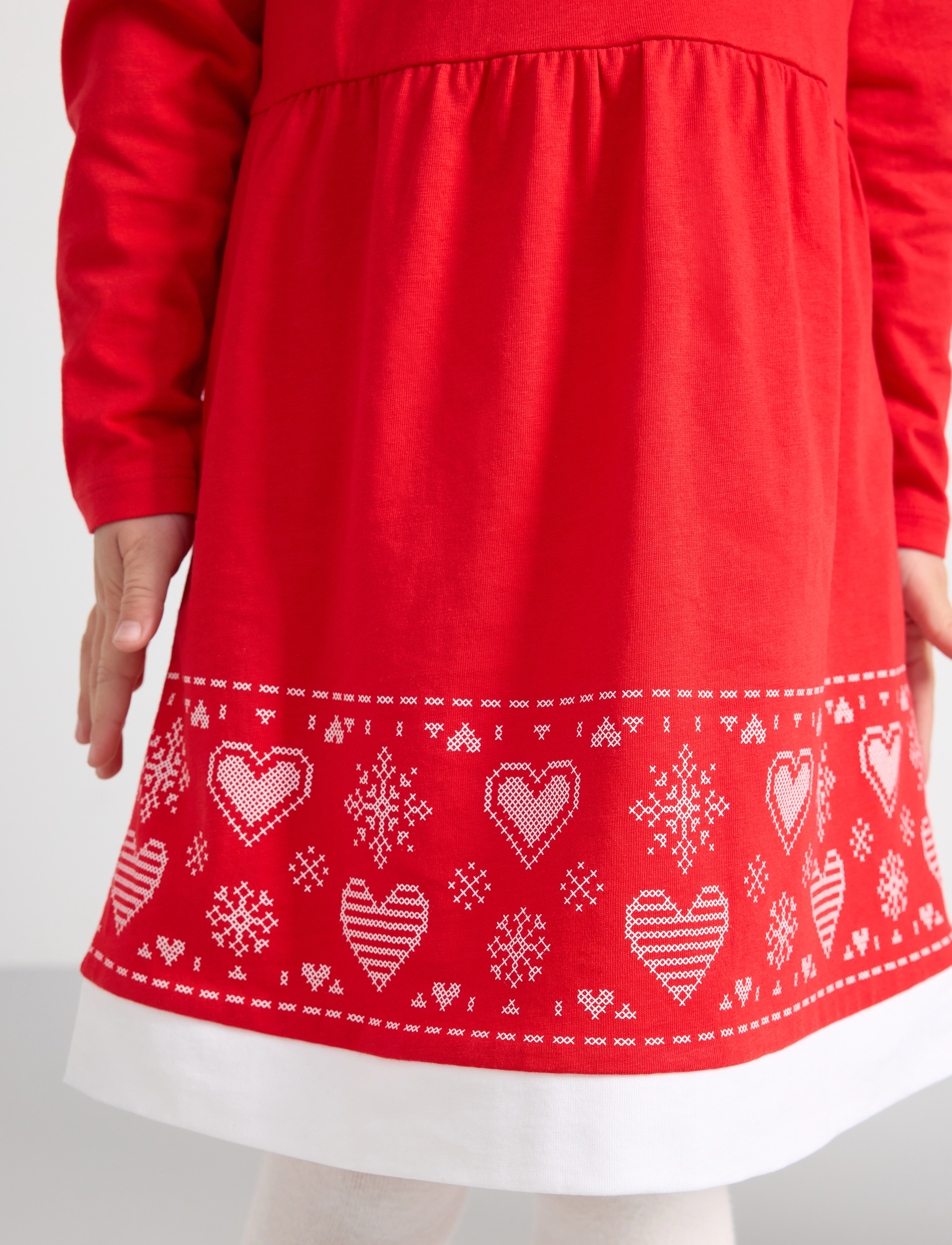 Lindex - Nightdress Christmas Santa Gin - pitkähihaiset arkimekot - red - 5