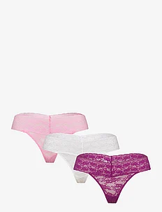 Brief Lacey Thong Low 3 pack, Lindex