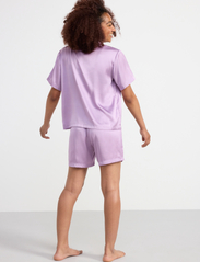 Lindex - Pajama satin set short - sets - light lilac - 4