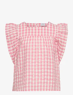 Top woven check and sleeve flo, Lindex