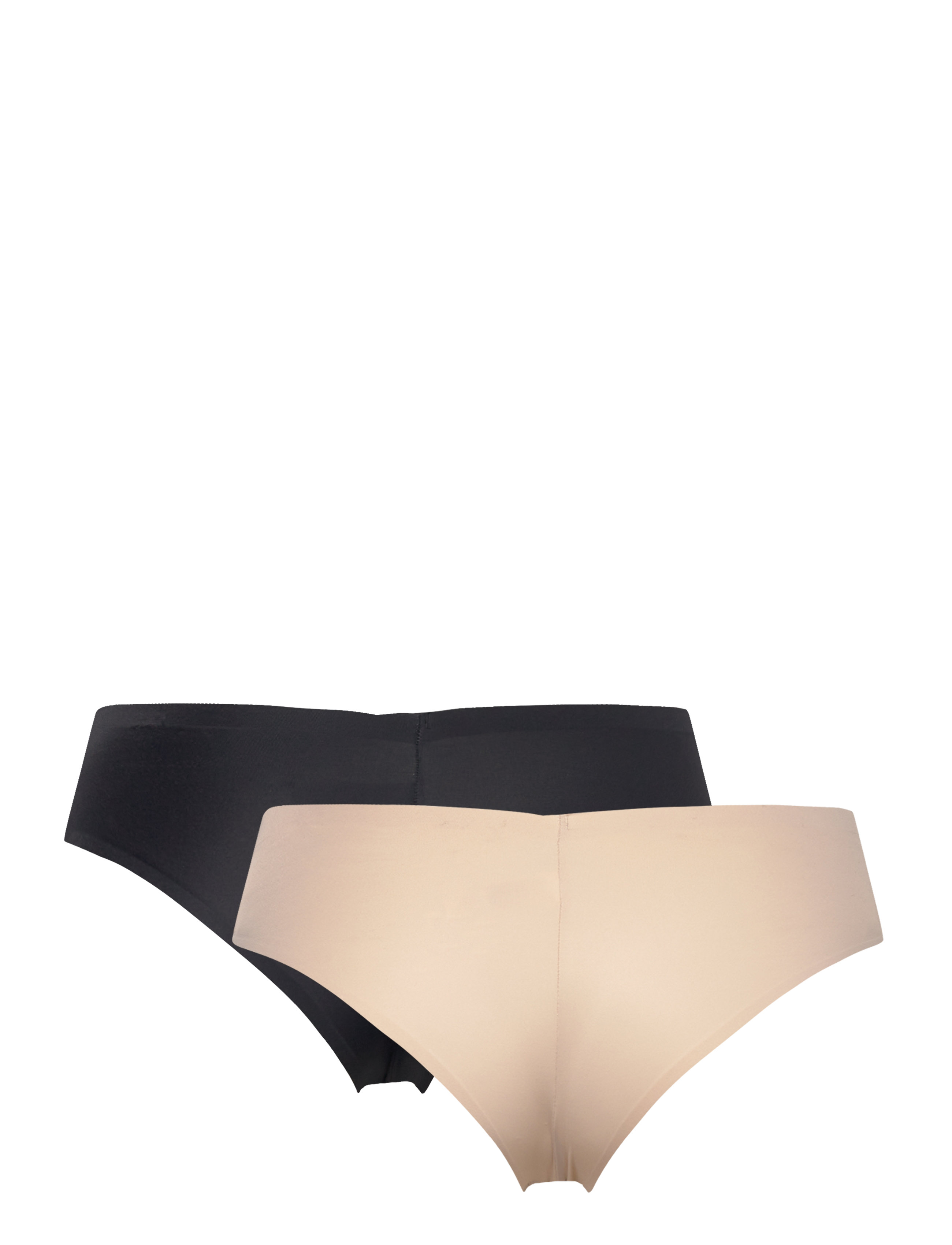 Lindex - Brief Svea Brazilian reg 2 pac - seamless trusser - beige - 2