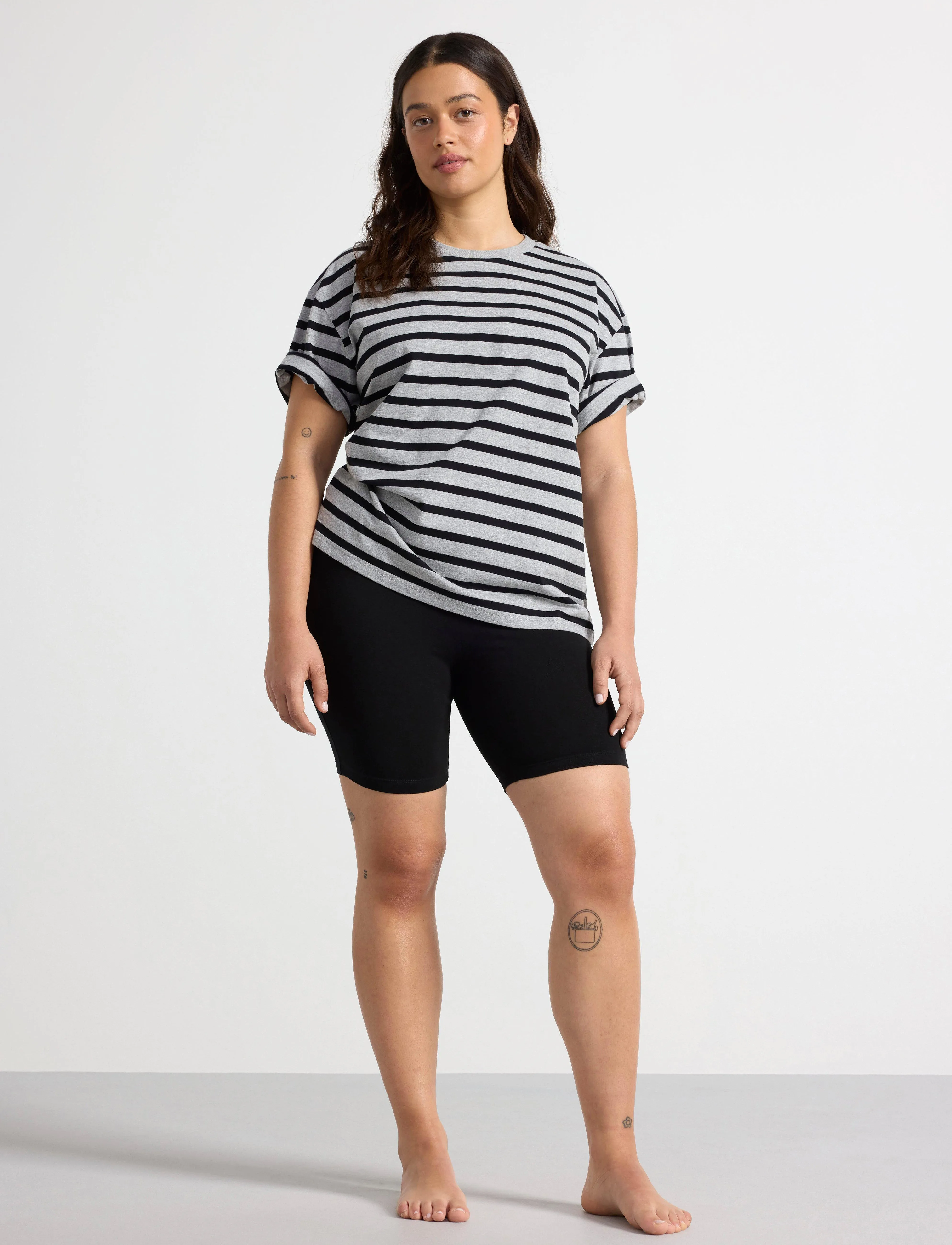 Lindex Biker Shorts In Cotton, XS, Shorts, Schwarz - Cycling Frauen