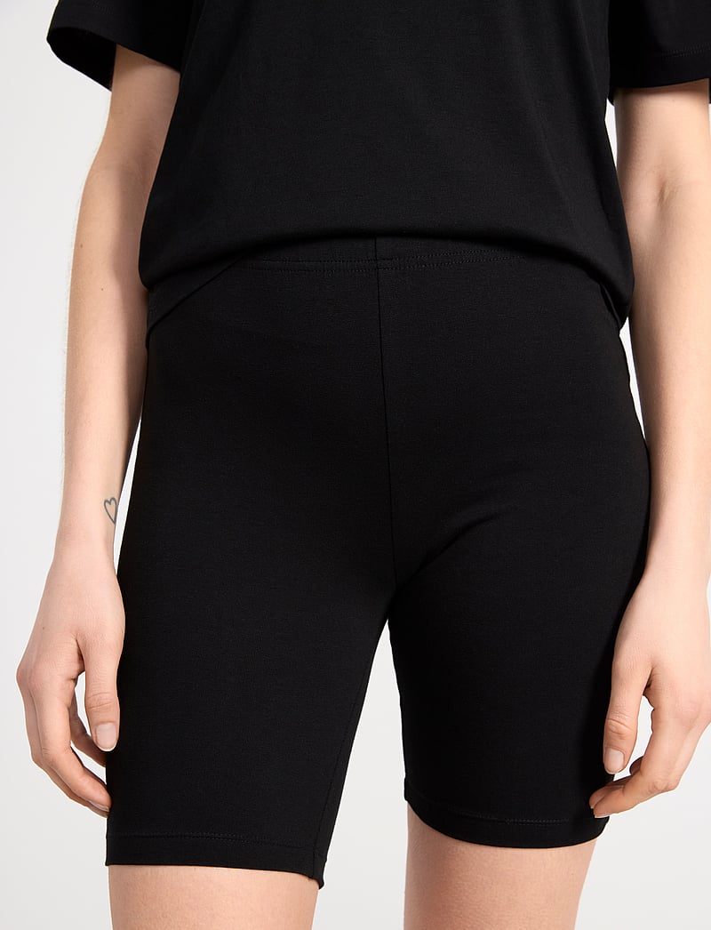 Lindex - Biker shorts in cotton - trainingstights - black - 5
