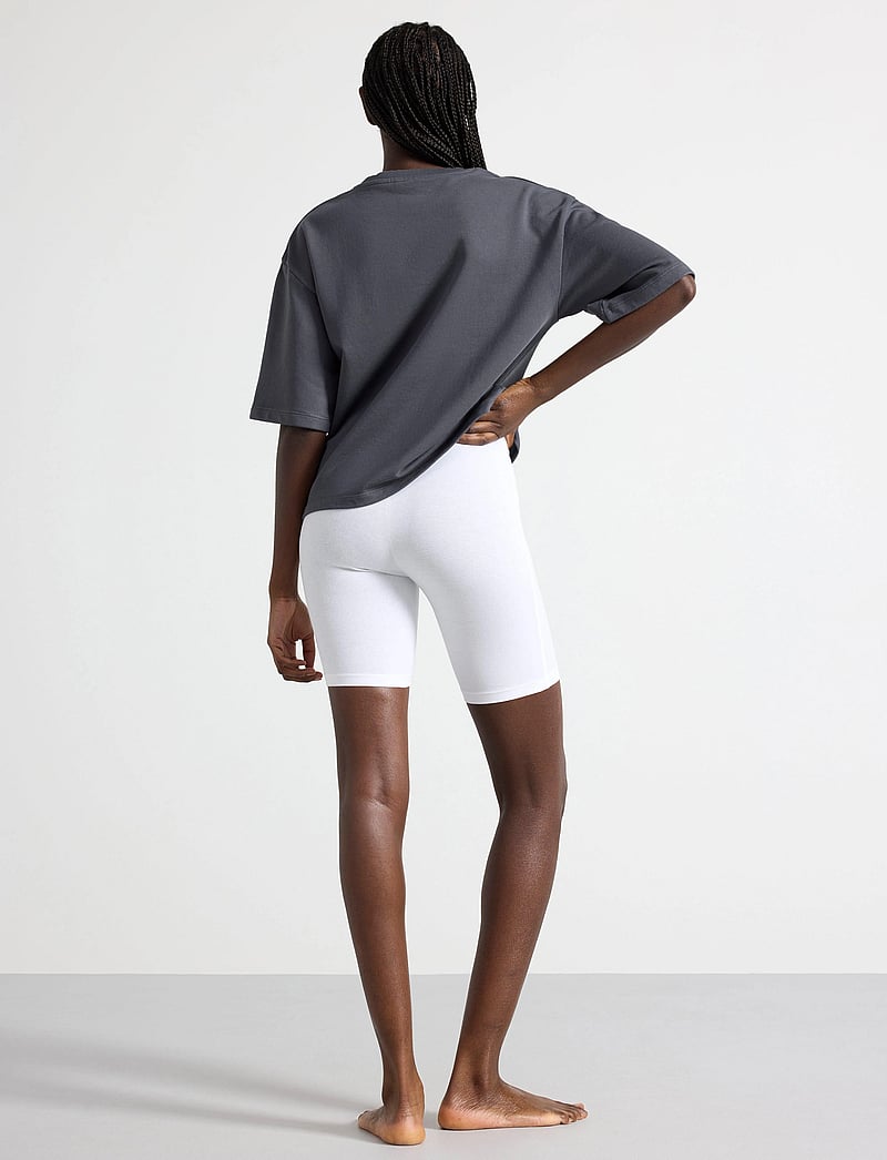 Lindex - Biker shorts in cotton - short de cyclisme - white - 3