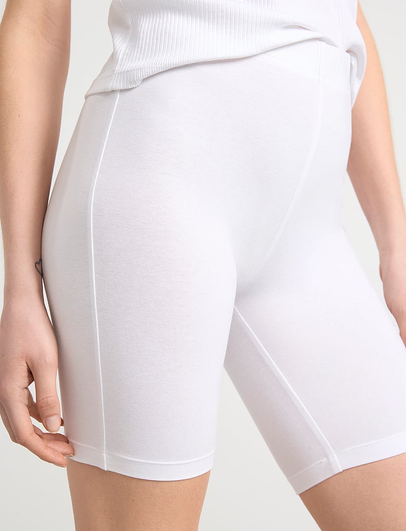 Lindex - Biker shorts in cotton - short de cyclisme - white - 5