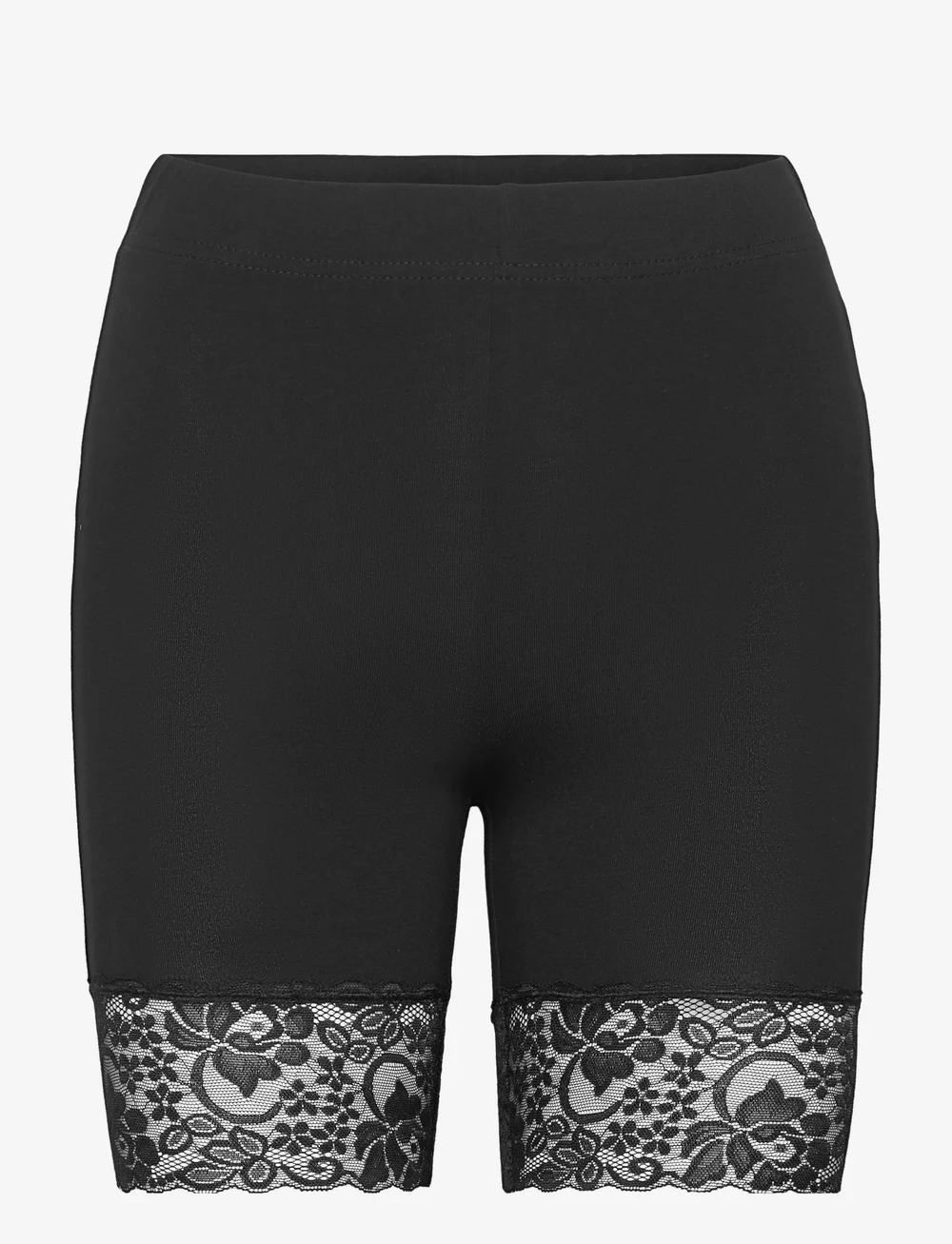 Lindex - Leggings Sally lace short - cykelbyxor - black - 1