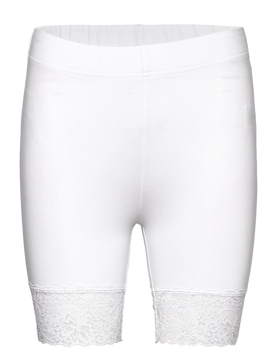 Lindex - Leggings Sally lace short - 1/2 längd - white - 1
