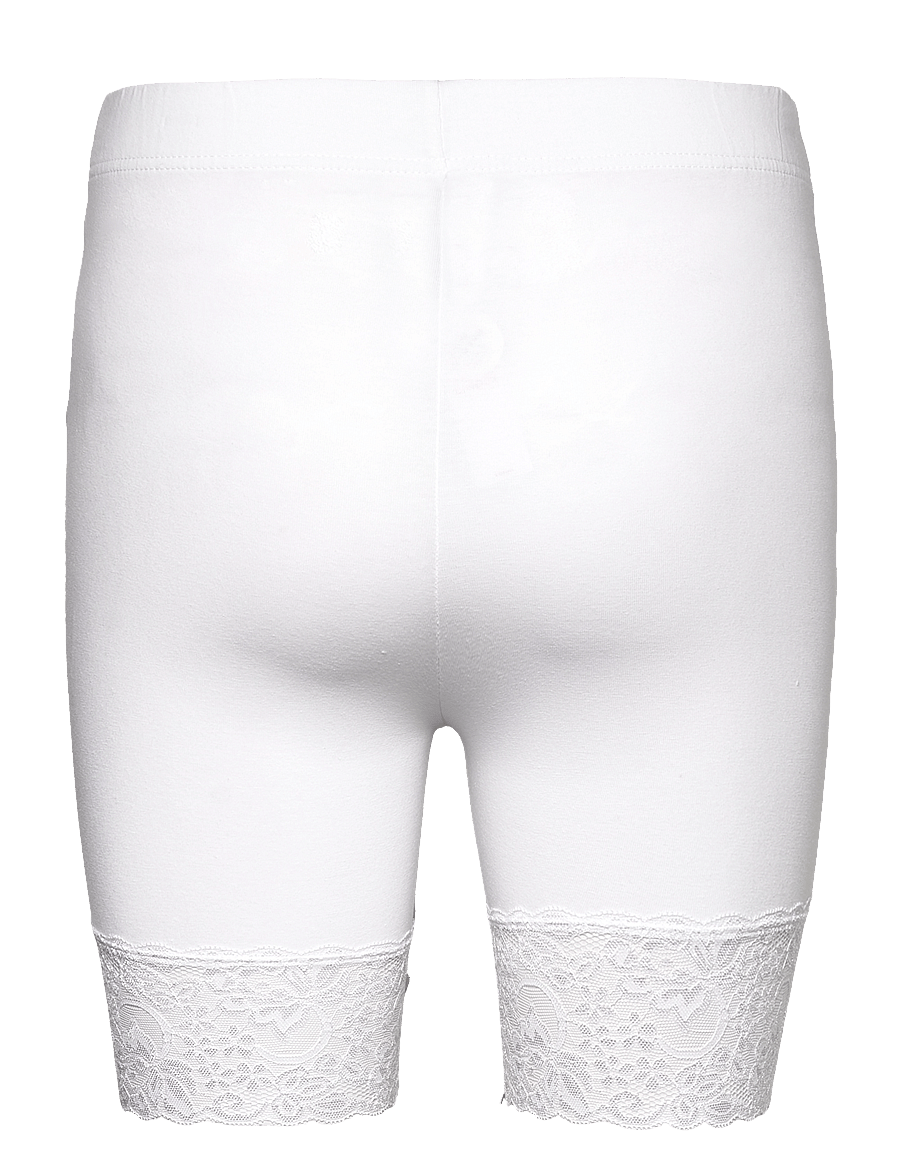 Lindex - Leggings Sally lace short - 1/2 längd - white - 2
